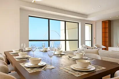 Luxury 3BR Full Sea View Bluewaters, Palm & Marina | All Billd Included