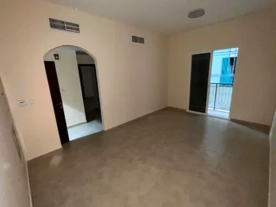 One-bedroom apartment with living room, two bathrooms, master bedroom, Al Jurf 3, Ajman, central air conditioning, family accommodation