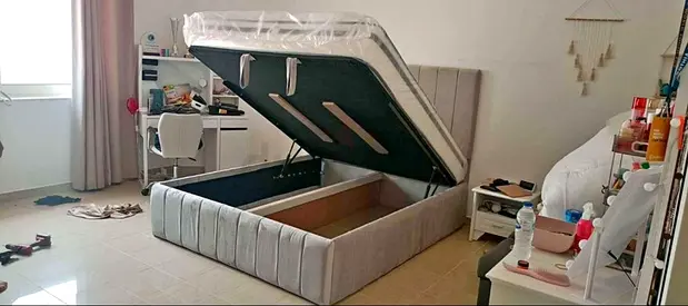Brand New Luxury King Size Fully Customisable Hydraulic Storage Bedframe,