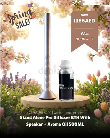 Standalone Pro Aroma Diffuser with Bluetooth Speaker + 500ml Aroma Oil