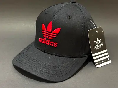 Adidas Cap – Black with Red Logo | Classic Sport Look