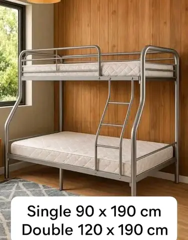 Brand New Down double up single family bed bunker Bed and mattres
