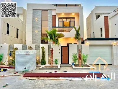 Luxury villa for sale in Al Bahia - elegant design featuring 6 spacious bedrooms and ultra-luxurious finishes