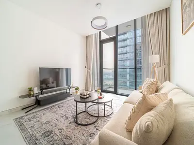 Stylish 1BR | Lagoon View | High Floor | Prime Location