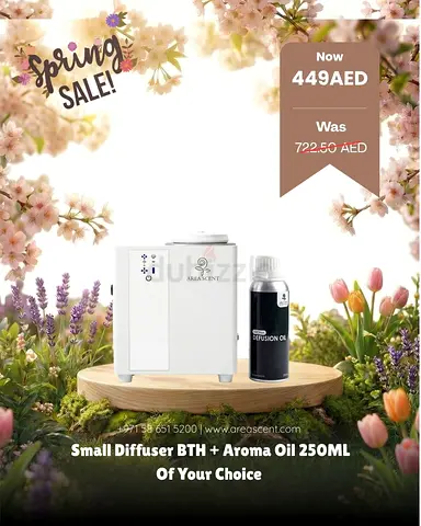 Small Aroma Diffuser + 250ml Aroma Oil (Area Scent)