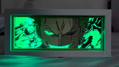 3D Anime RGB LED Light Lamps | Zoro - Luffy - Hisoka