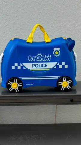 Trunki Police ride-on suitcase - blue kids travel case