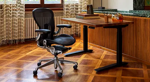 New Remastered V2 Version Herman Miller Aeron Graphite/Polished Office Chair Size C Fully Adjustable