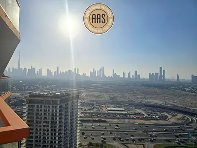 Burj Khalifa view Fully furnished 1bhk in 73k balcony 1parking free