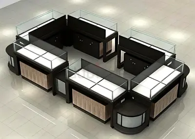 ​Modern Modular Jewelry Display Kiosk