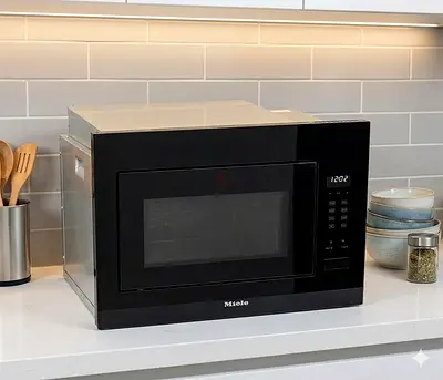Miele MODEL M2244 SC BUILT-IN Microwave Oven (Black) — Working Conditions BY HTC