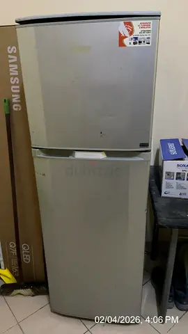 Hitachi double door refrigerator (used) — working like new. Both freezer and below section working