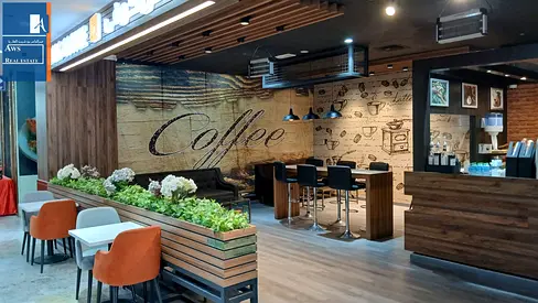 Modern Café Space, Furnished - 800 Sq Ft, Inside a Mall