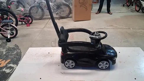 Mercedes Kids Ride-On Car with Push Handle