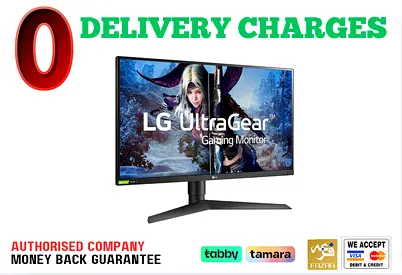 LG 27 Ultragear QHD Nano IPS Gaming Monitor - 144Hz- 1 Year Warranty