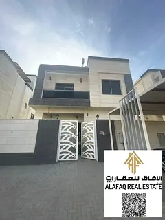 Spacious Villa for Rent in Al Yasmeen Ajman 5 Master Bedrooms Roof Maid Room Covered Parking Prime F