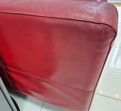 Red Leather Sofa