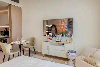 Modern Studio JVC | Sleeps 3 | Fully Furnished | Multiple Cheques