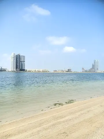 Exclusive price for sale in Al Khan, Al Waha Residence Tower 3 Bedrooms with big hall, Gym, pool pa