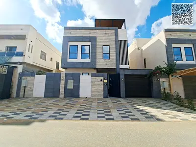 فيلا فاخرة للبيع في أحد أرقى أحياء عجمان. تصميم عصري، السعر يشمل الماء والكهرباء والتكييف المركزي.