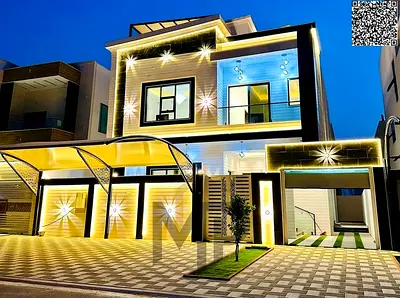 A golden opportunity! Luxury G+2 villa in Al Helio 2 - Ajman at a special price including registration fees and air conditioning.