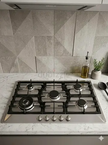 Miele latest model stainless Steel finish 5 burner gass cooktop built-in 90cm by htc