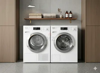 MIELE TWIN DOS 9 kg washer and 9 kg dryer separate set BY HTCXS