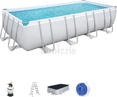 956x488x132 Power Steel Above Ground Rectangular Frame Pool