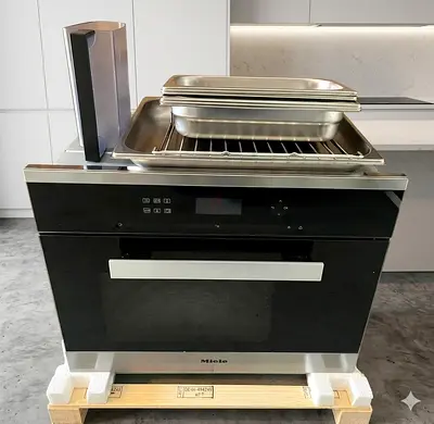 Miele MODEL DG6401 steam oven black series built-in 60 by htc