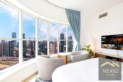 Furnished Studio | Panoramic City & Marina Views | Balcony | New Dubai Gate 2 JLT