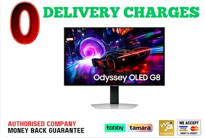 Samsung 27 Odyssey QD-OLED G8 Curved Monitor - 240Hz - 1 Year Warranty
