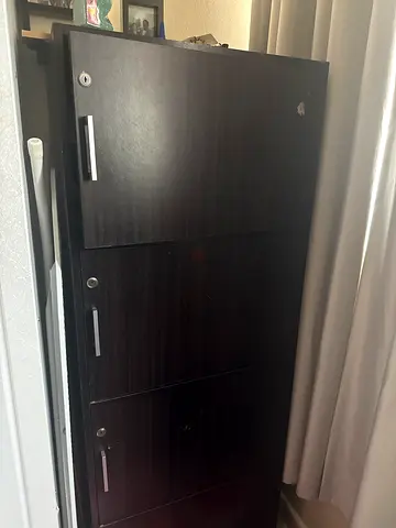 Modern Black Cabinet for Storage.