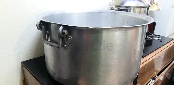 Heavy duty 50 liter(11×22)  Large aluminium stock pot - used without lid