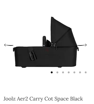 Joolz Aer2 Carry Cot - Space Black