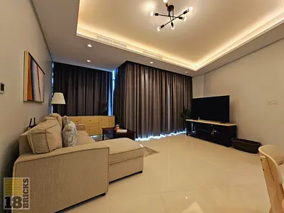 Lux 1 BR with Infinity Pool & Burj Views