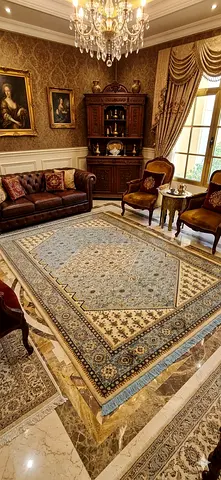 My Wool and silk  Oriental Rug — Excellent Condition, Lightly Used