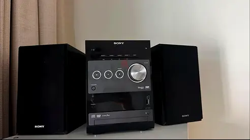 Sony Mini Hi-Fi System with Two Speakers - Working Condition