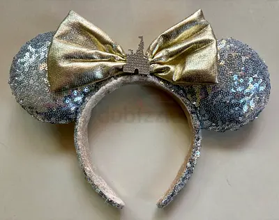 Silver / Gold Sequin Minnie Mouse Ears Headband