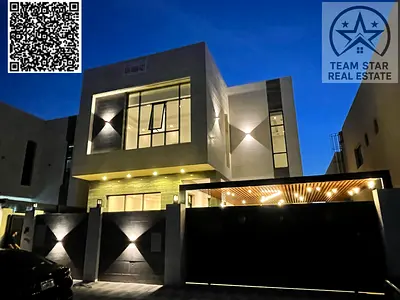 High-end finished villa, first occupancy, spacious rooms with built-in wardrobes
