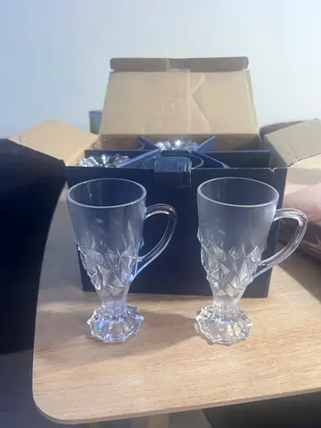 Glass Cup Set ( 6 Pcs) unused