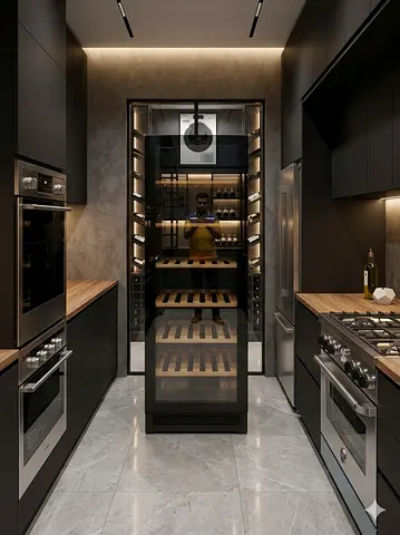 VESTFROST LATEST MODEL 197 BOTTLE WINE FRIDGE DUAL TEMPERATURE BY BNM