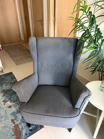 Comfortable Grey Accent Chair