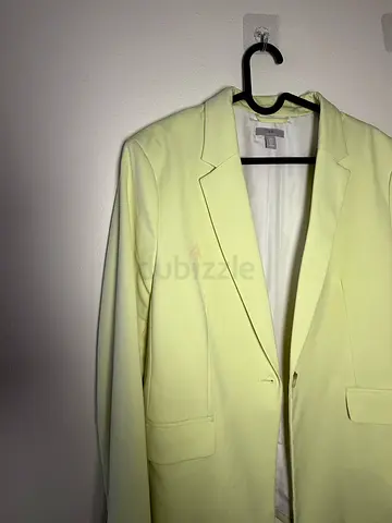 Stylish Light Lemon Green Blazer
