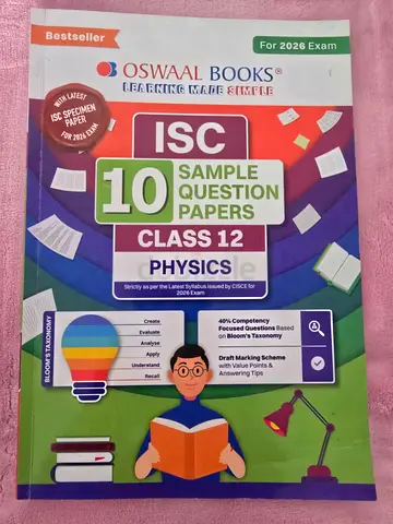 ISC CLASS 12 PHYSICS SOLVED SAMPLE QUESTION PAPERS 2026 EDITION OFFER