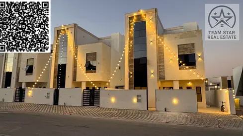 High-end finished villa, first occupancy, spacious rooms with built-in wardrobes