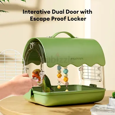 Luxury Transparent Bird Carrier Bag | Travel Cage for Parrots  Budgies | Lightweight with Window