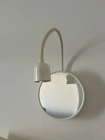 Wall mirror with light