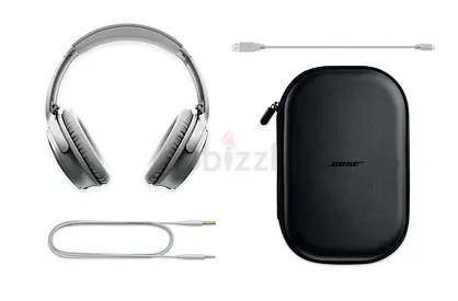 Brand New Bose QuietComfort 35 Series Wireless Over-Ear Headphones - Silver (789564-0020)