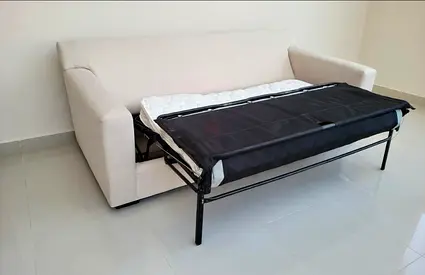 Crate Barral three seater sofa bed with mattress