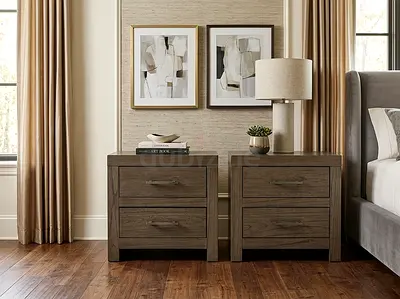 modern wooden nightstand 40x60 height 60 cm